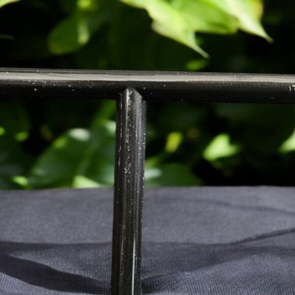 Vintage AVON Rhinestone and Amethyst Gemstone Small Stud Huggie Hoop Earrings - Picture 4 of 6